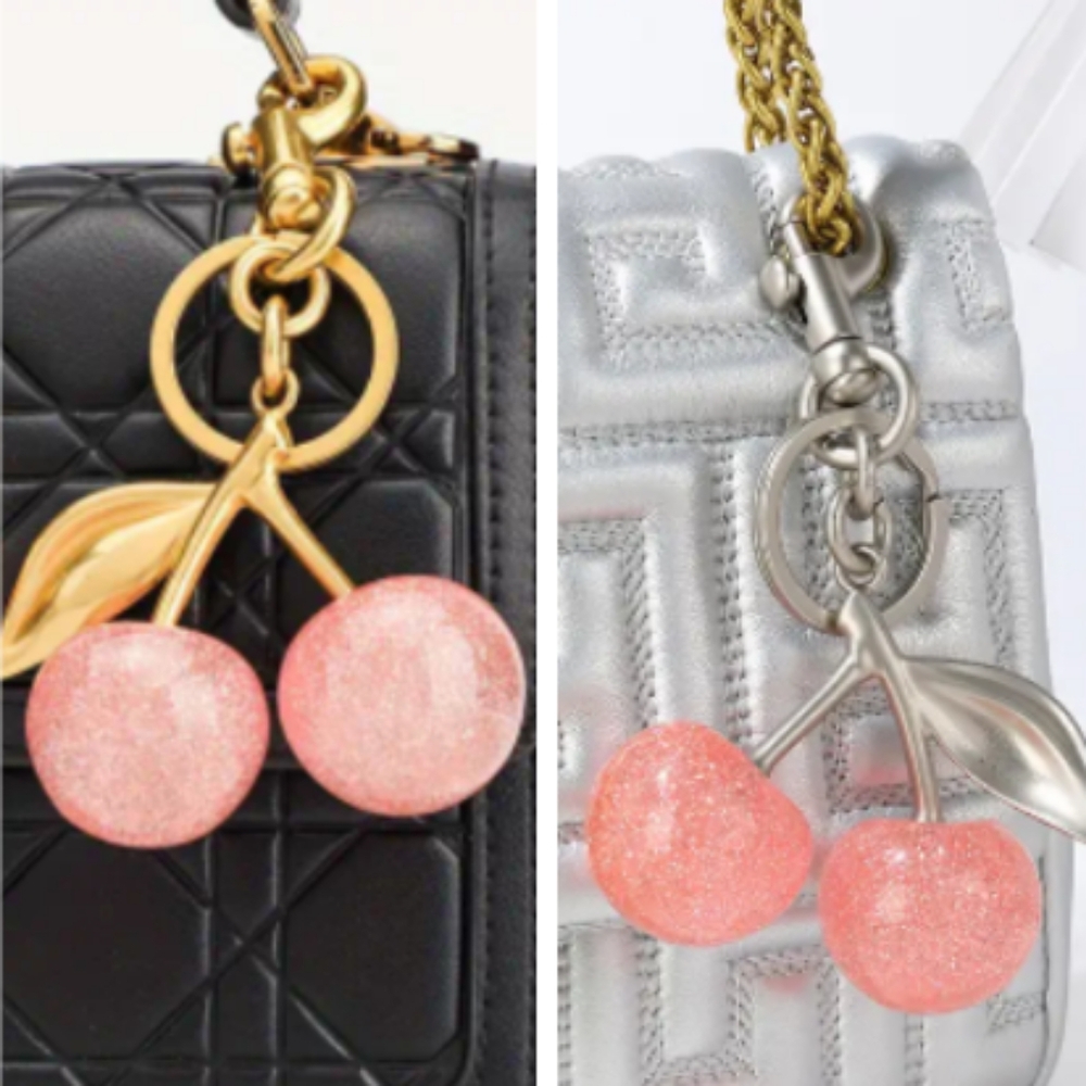 CHERRY KEYCHAIN BAG CHARMS π - Picture 6 of 15